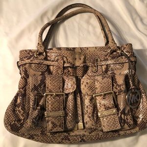 Michael Kors snakeskin purse